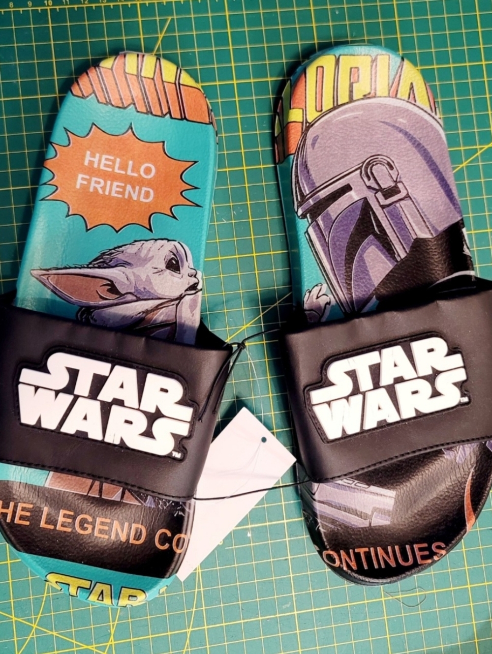 NWT Star Wars Mandalorian The Child Gogru Flip Flops Sandals